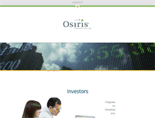 Tablet Screenshot of investor.osiris.com